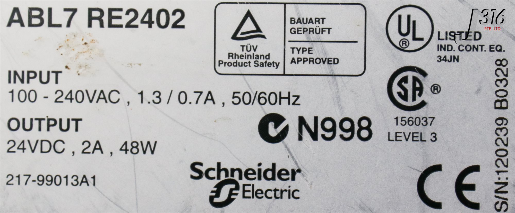 17373 SCHNEIDER ELECTRIC TELEMECANIQUE POWER SUPPLY ABL7 RE2402 | eBay